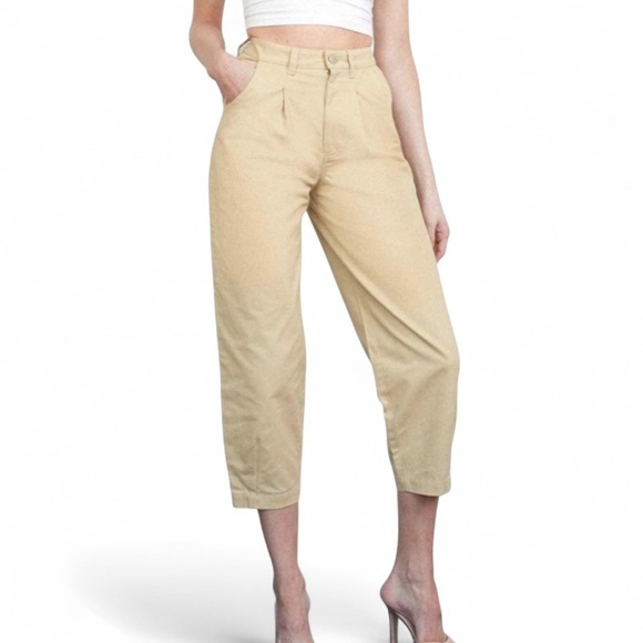 Billie the Label Pants - Billie the Label Devon Dart Pants in khaki High-Waisted NWT Size 2